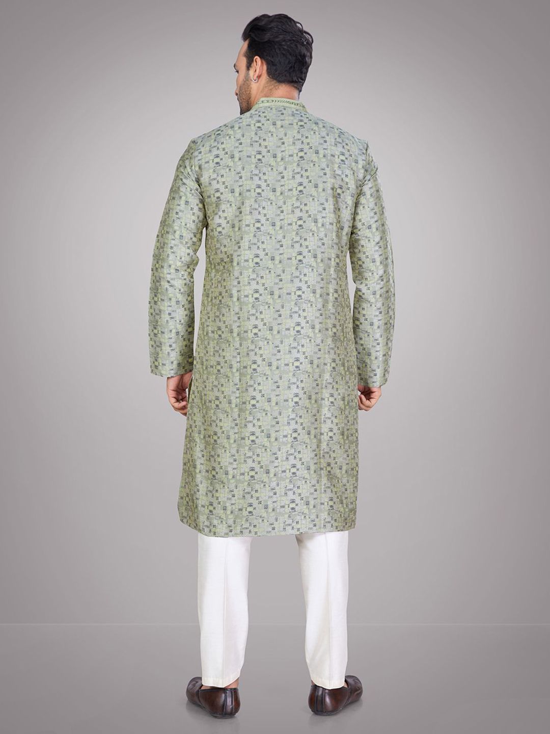 Men Geometric Kurta