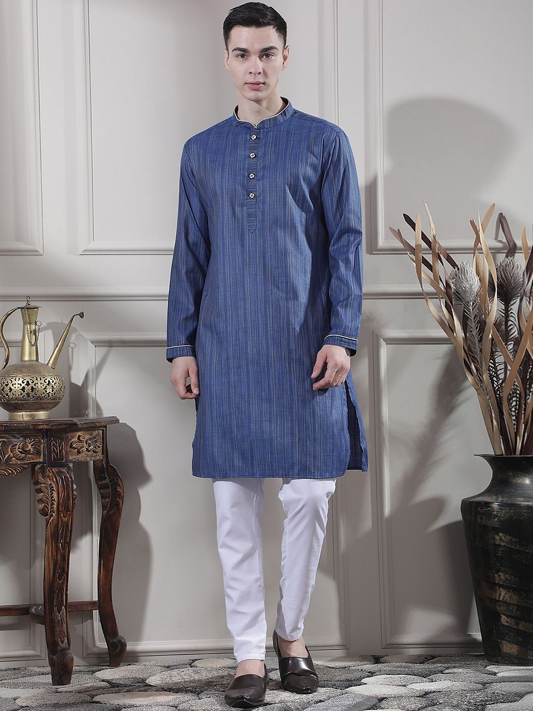 Men Regular Kurta with Trousers