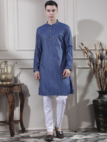 Men Regular Kurta with Trousers
