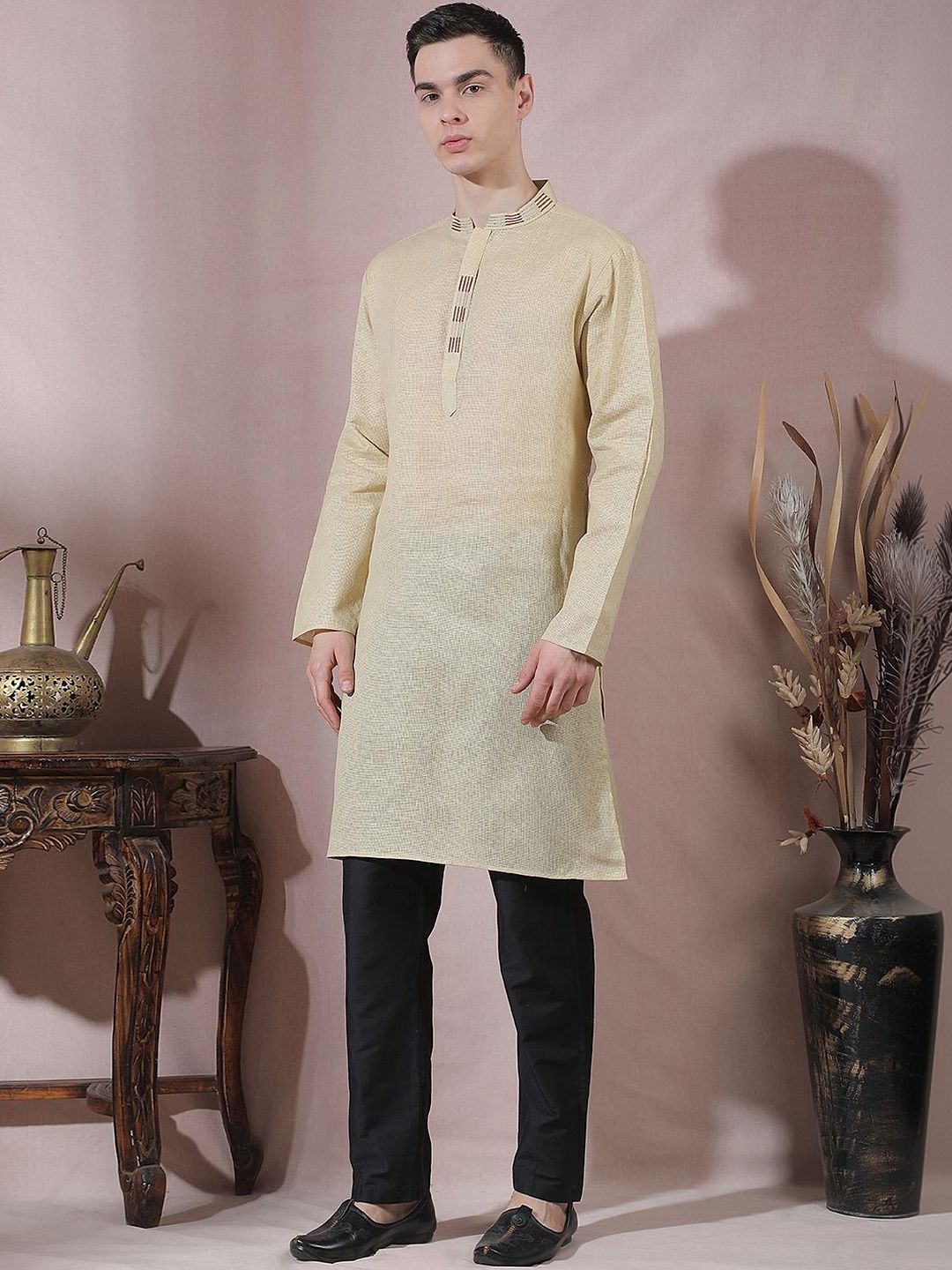 Men Regular Kurta with Trousers