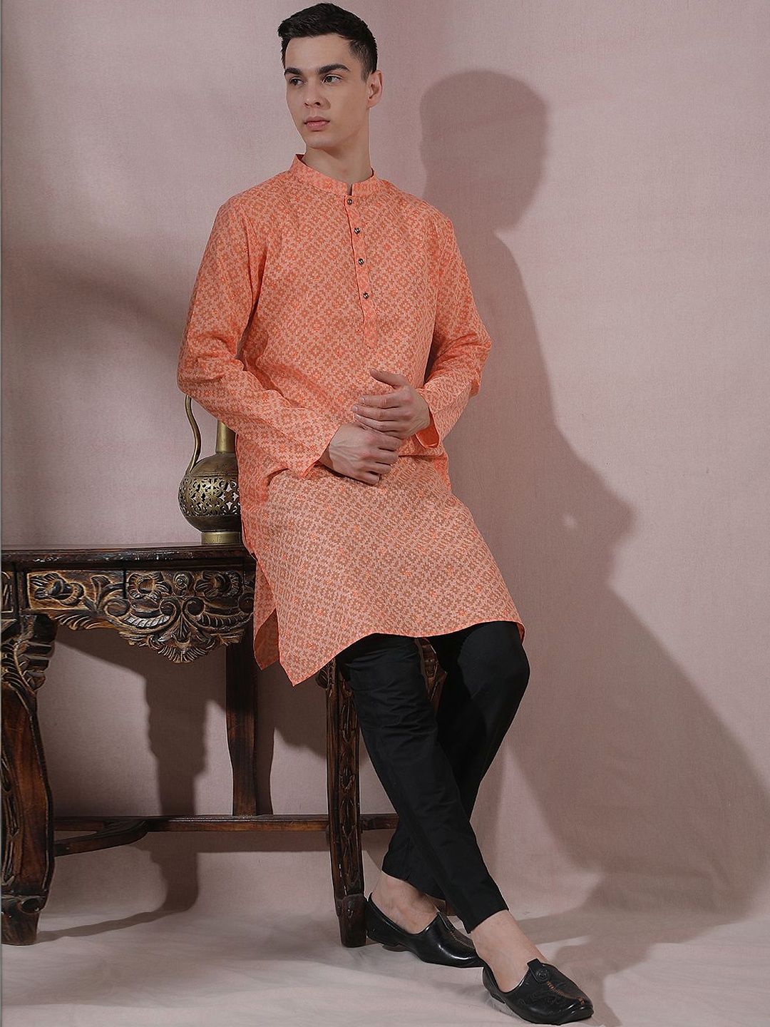 Men Regular Kurta with Pyjamas