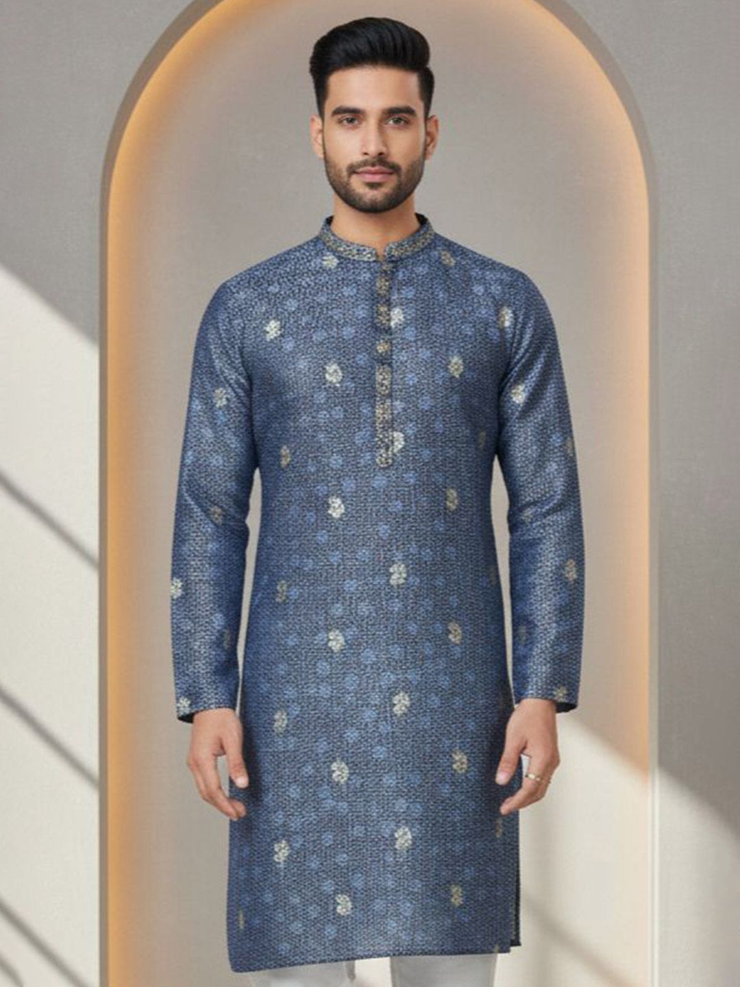 Men Thread Work Kurta