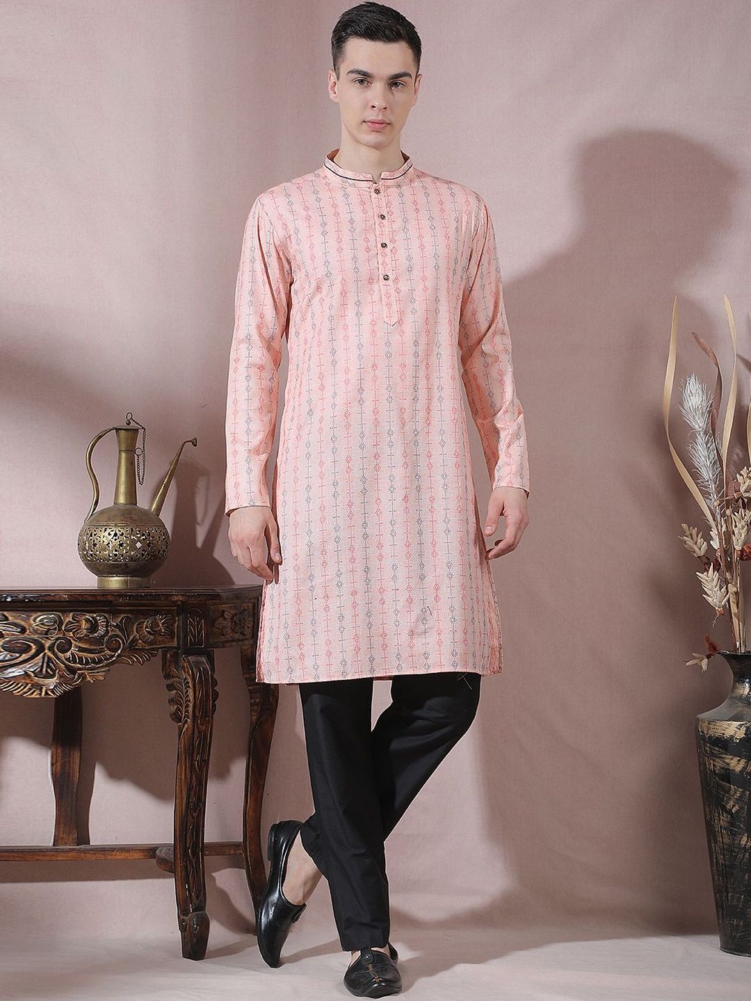 Men Printed Kurta Set