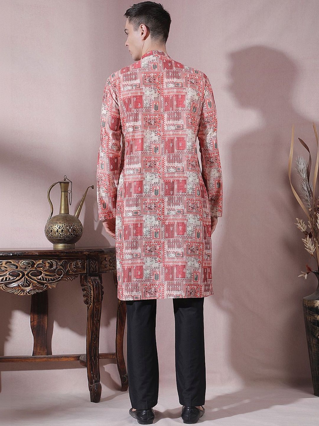Men Jacquard Jacquard Kurta