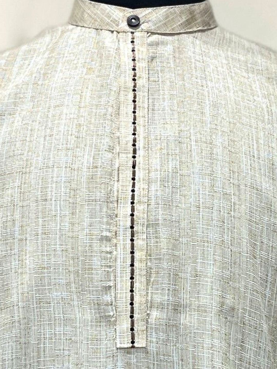 Men Solid Printed Festive Cotton Straight Kurta