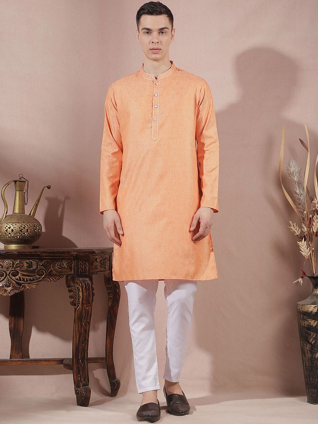 Men Ethnic Motifs Regular Kurta with Trousers