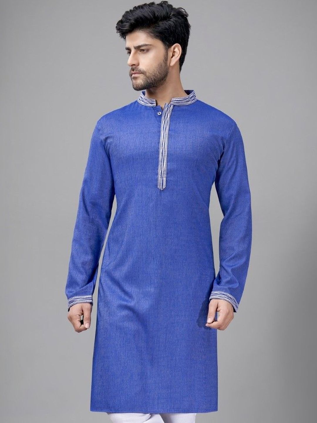 Men Yoke Design Kurta