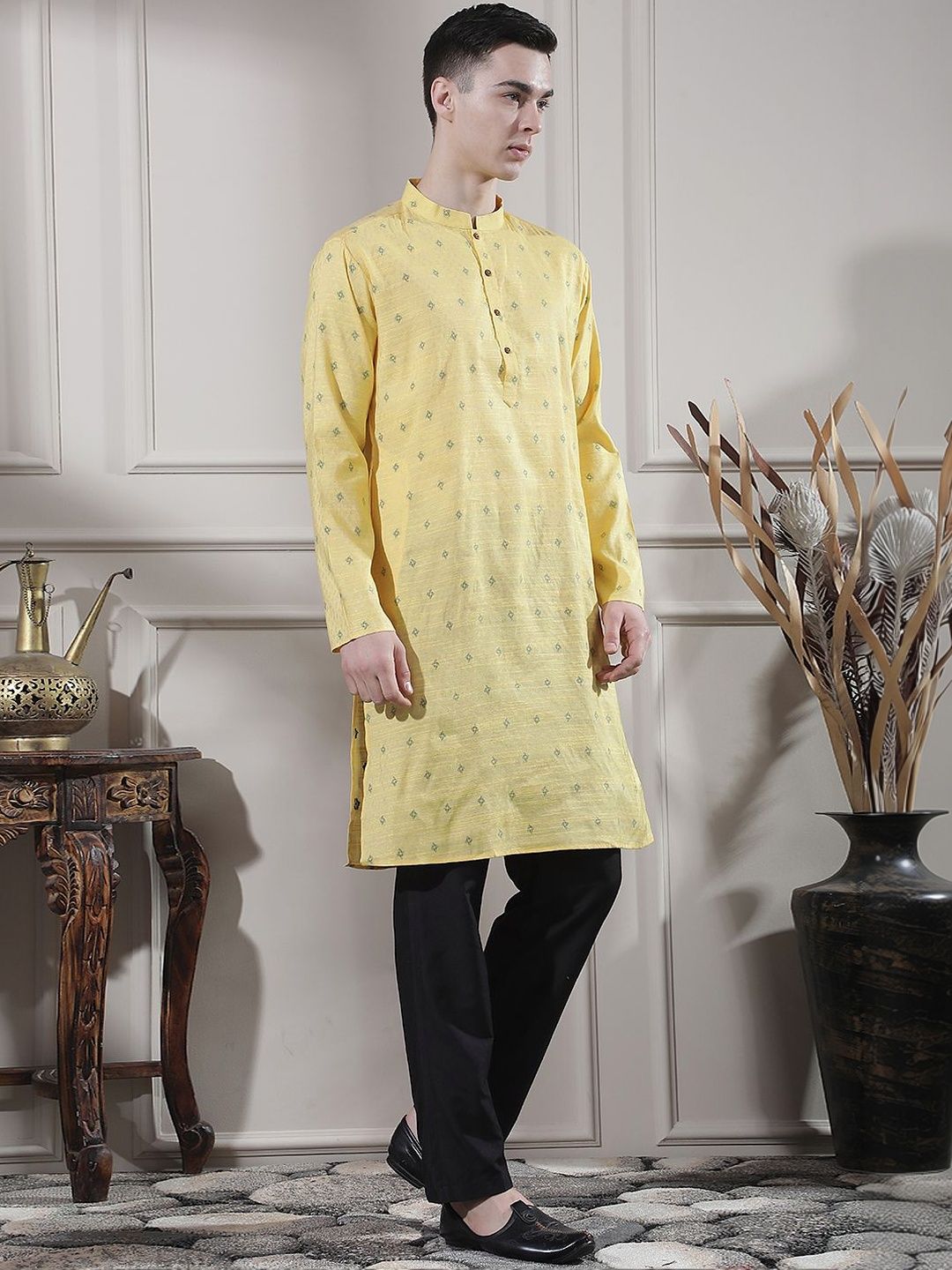 Men Geometric Printed Kurta