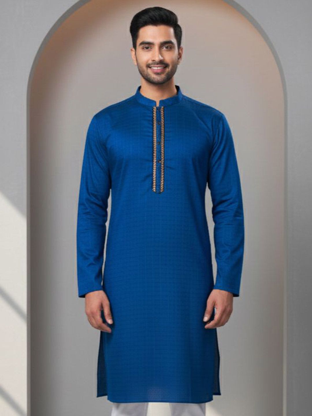 Men Thread Work Kurta