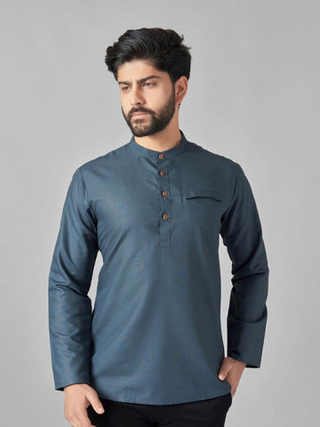 Men Mandarin Collar Kurta