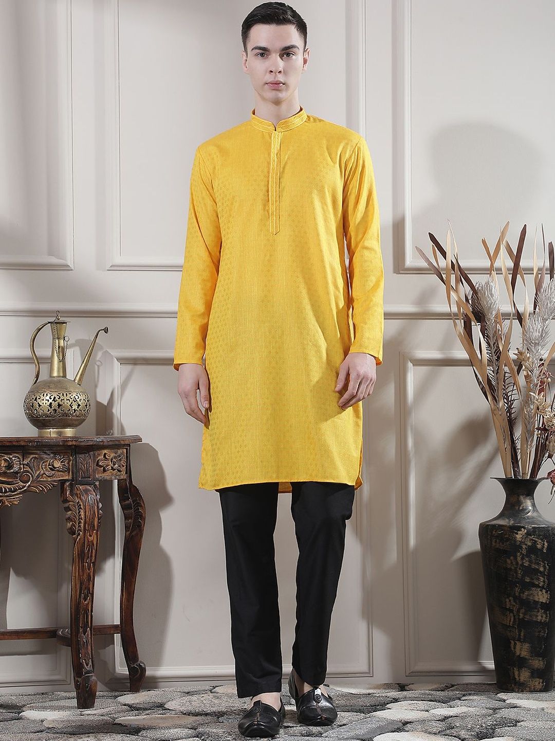 Men Regular Kurta with Trousers