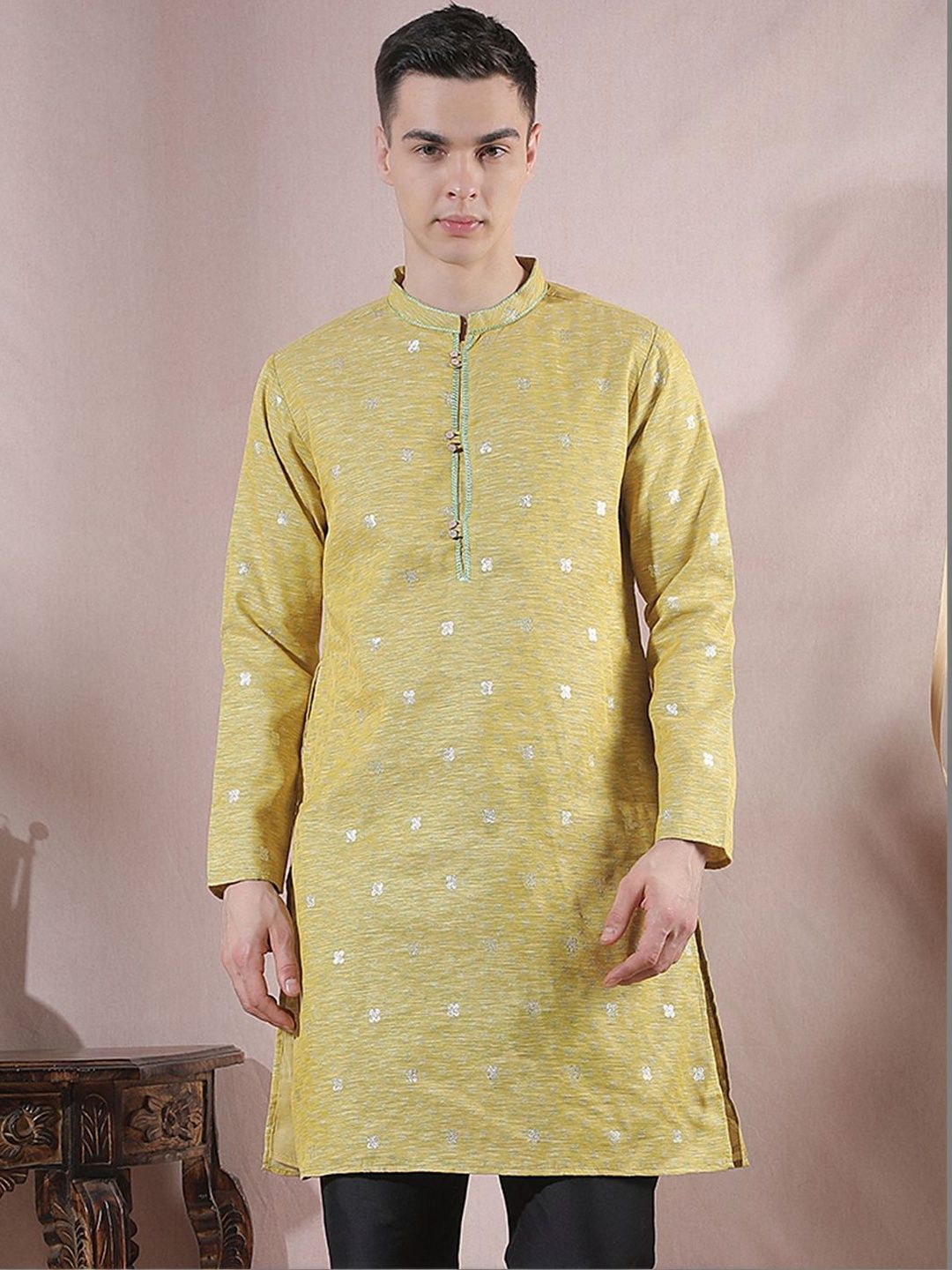 Men Jacquard Kurta