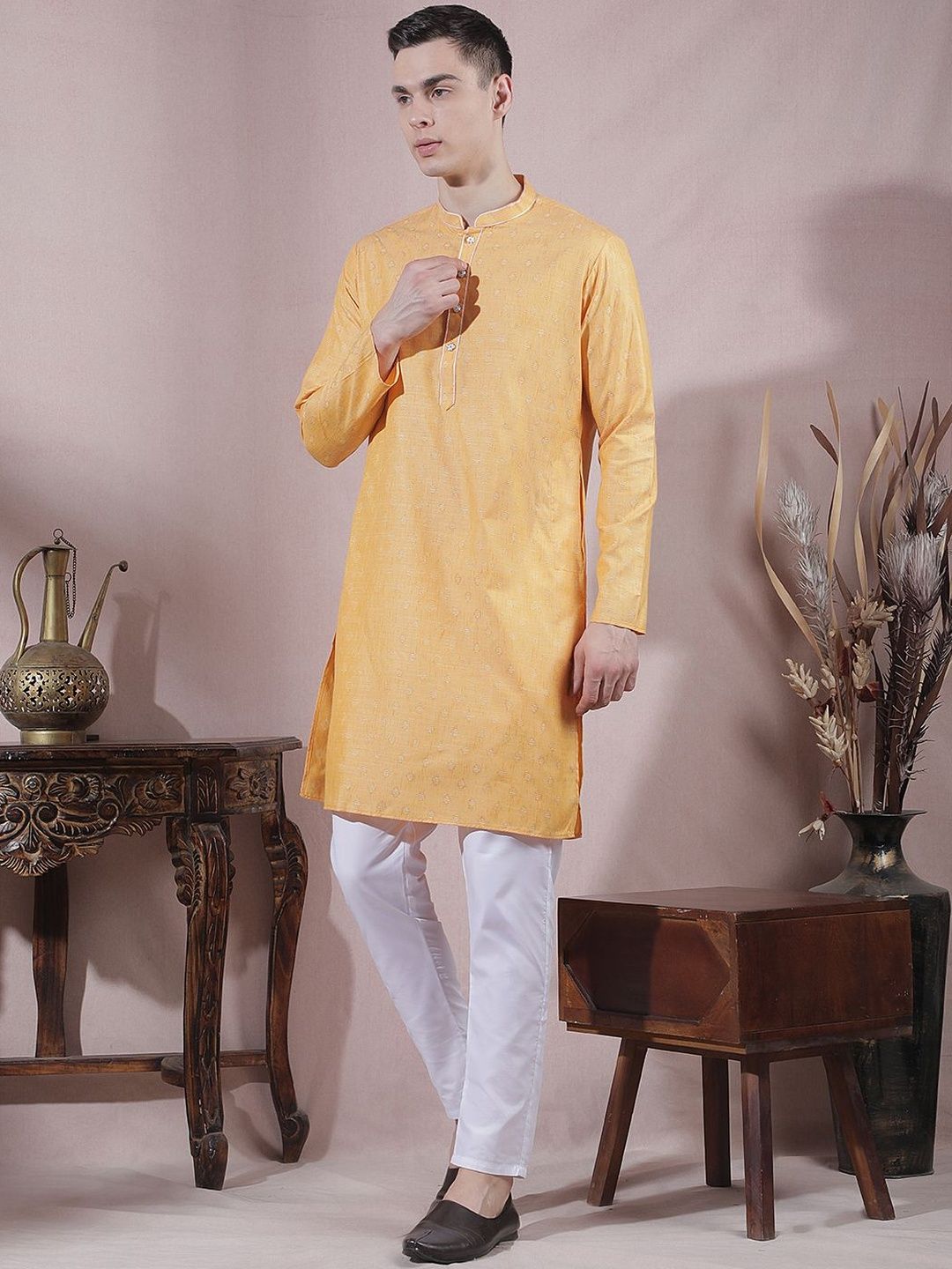 Men Regular Kurta with Trousers