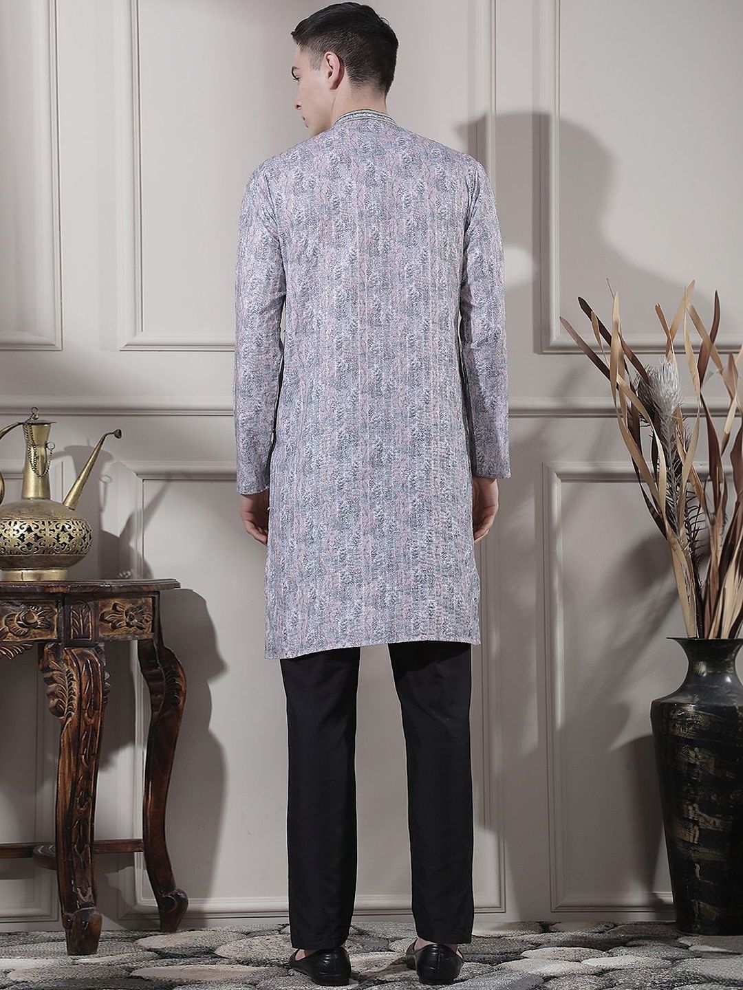 Men Geometric Kurta