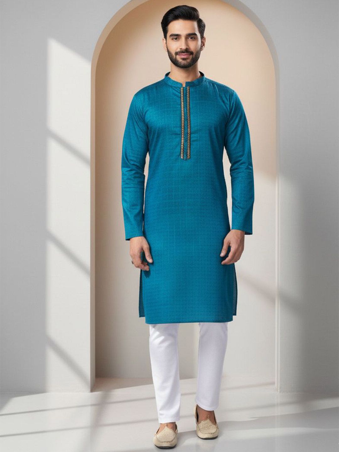 Men Thread Work Kurta