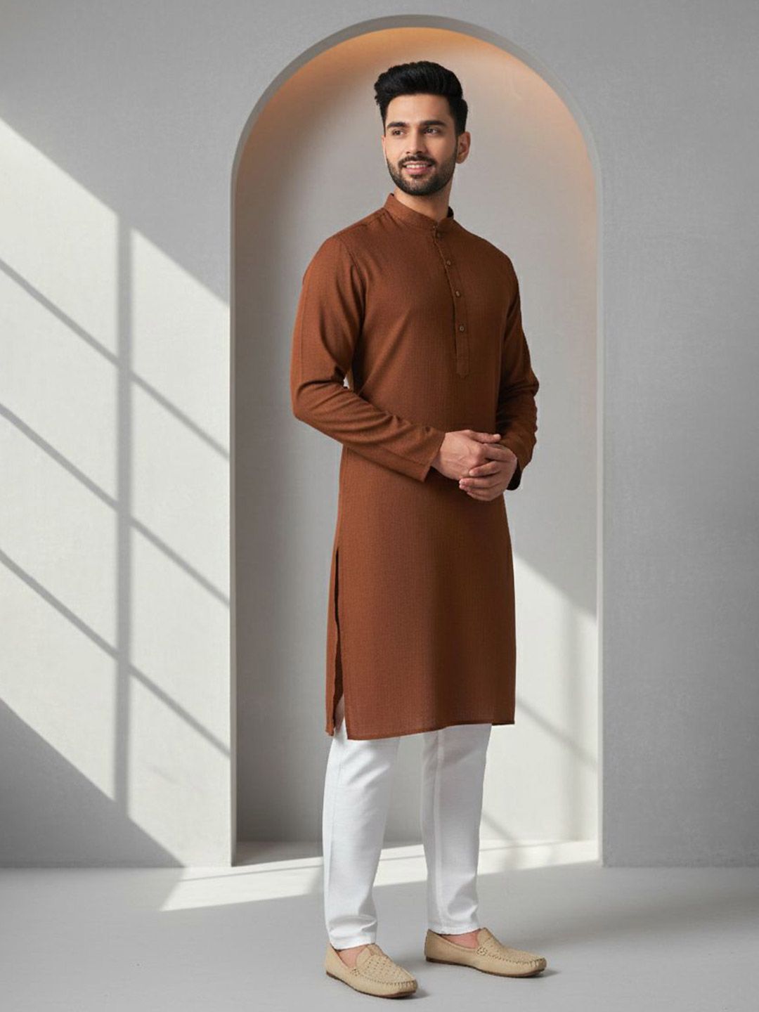 Men Thread Work Kurta