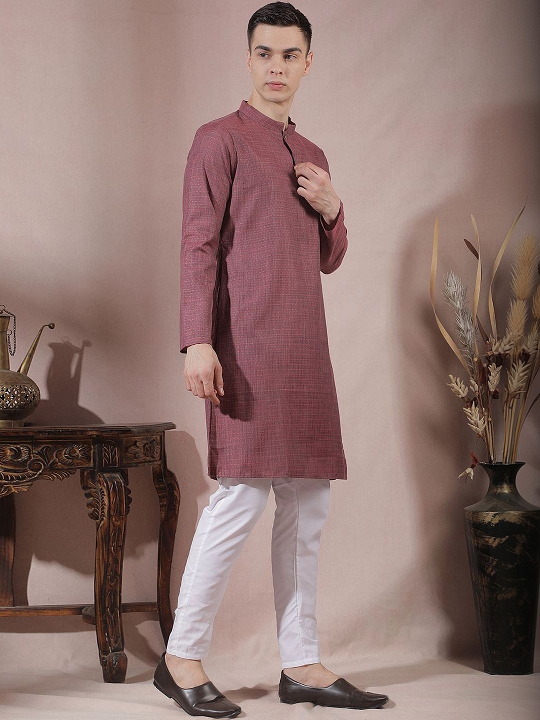 Men Regular Kurta with Trousers