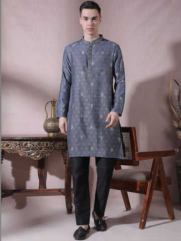 Men Ethnic Motifs Regular Kurta with Trousers