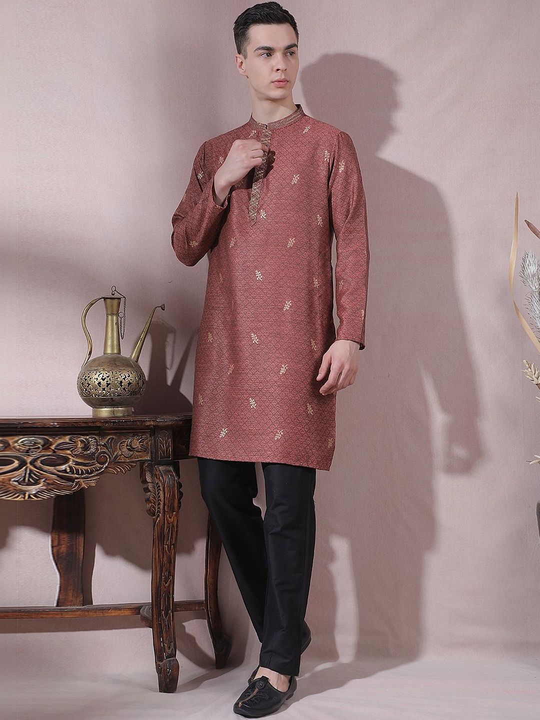 Men Regular Kurta with Trousers