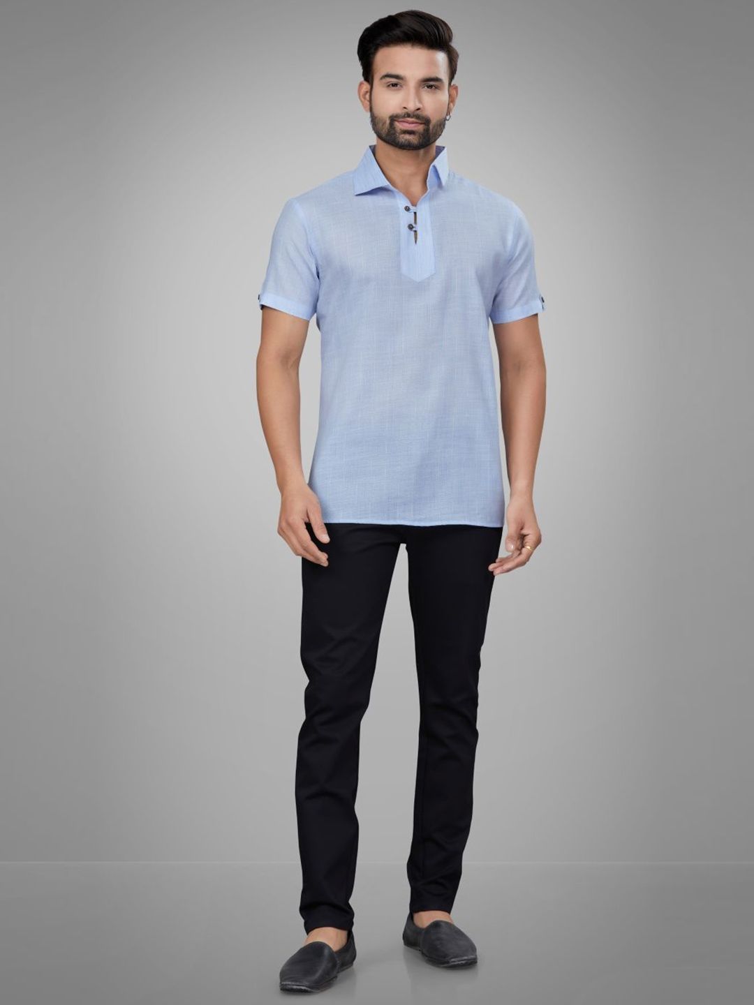 Men Shirt Collar Yoke Design Kurta