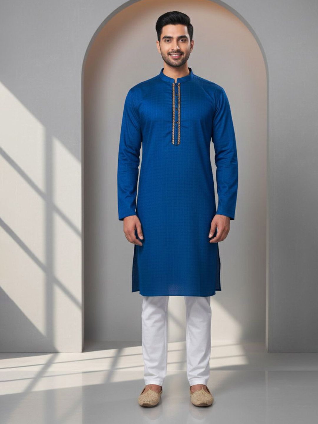 Men Thread Work Kurta