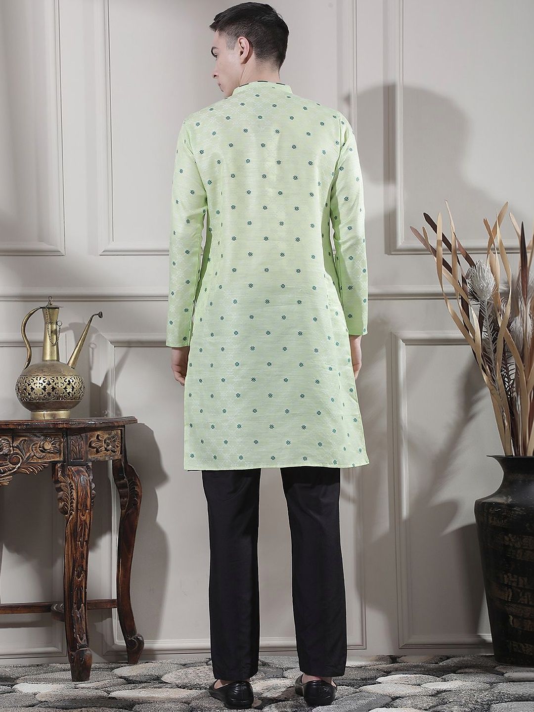 Men Ethnic Motifs Printed Regular Kurta with Trousers