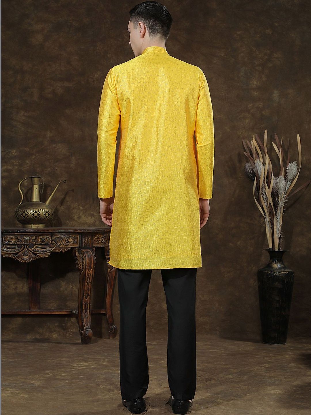 Men Jacquard Kurta