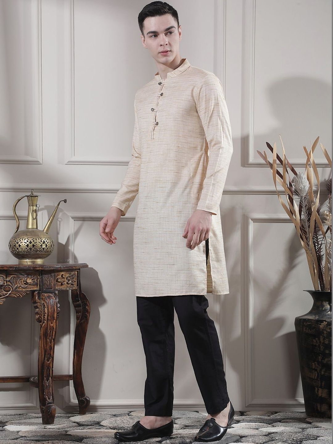 Men Regular Kurta with Trousers