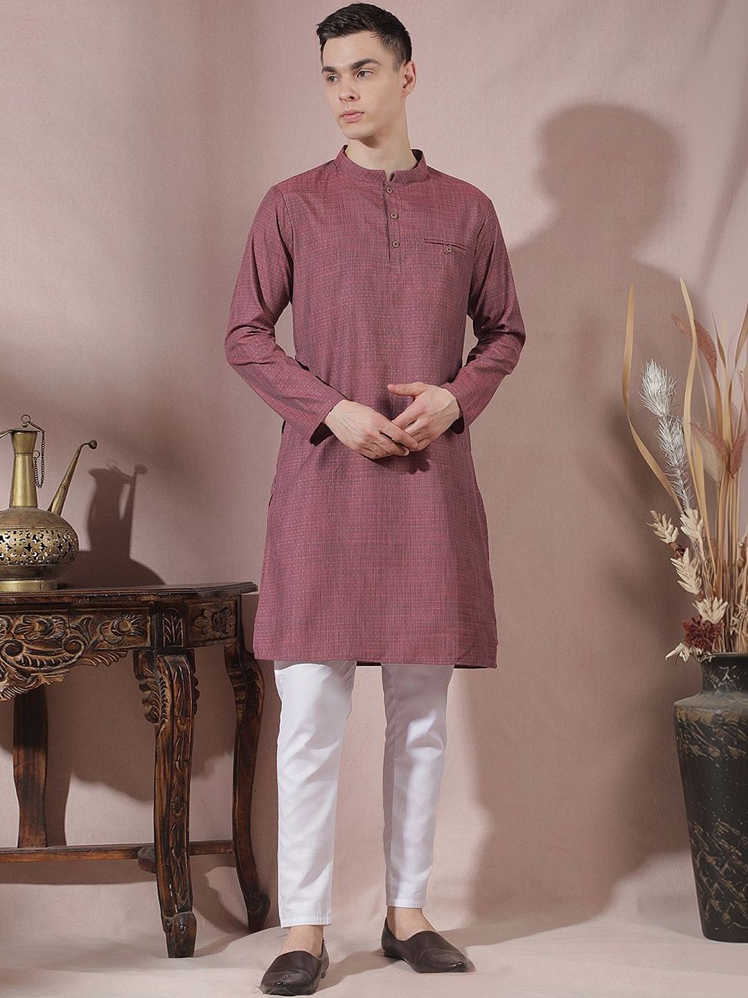 Men Regular Kurta with Trousers