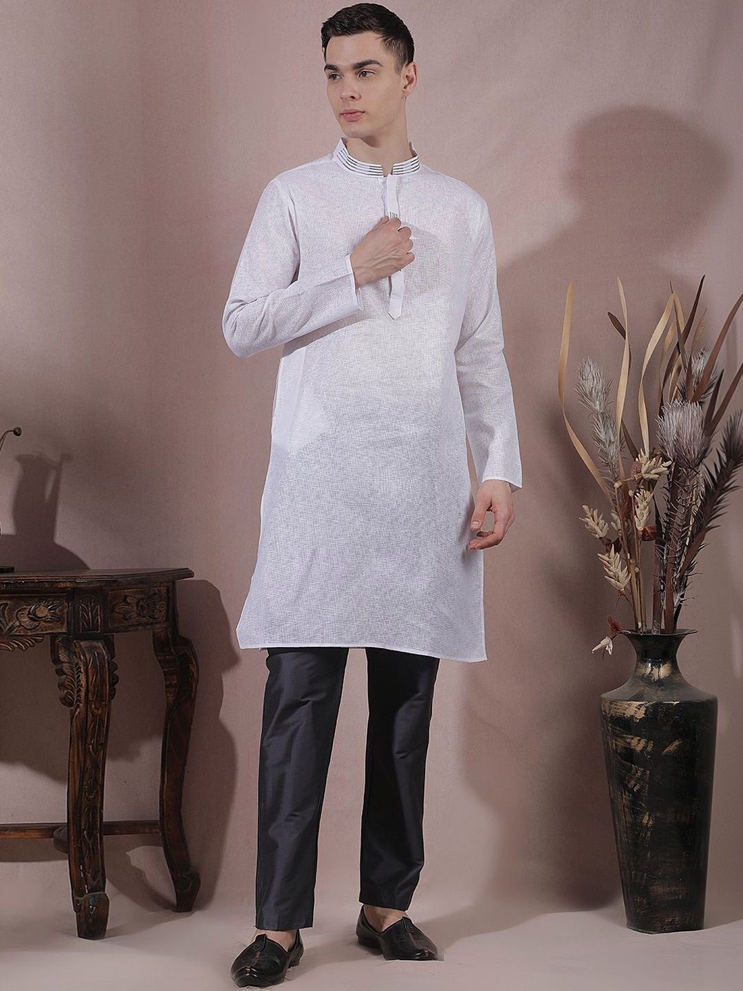 Men Regular Kurta with Trousers
