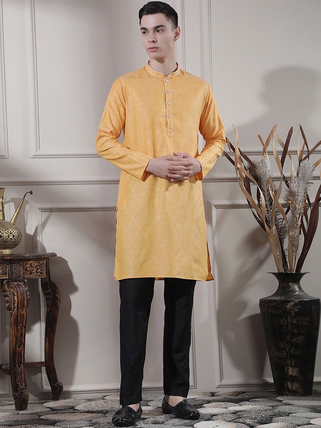 Men Regular Kurta with Trousers