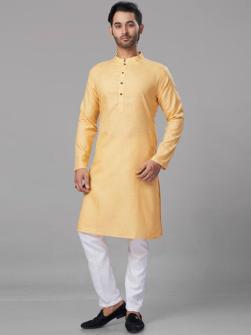 Men Mandarin Collar Kurta with Pyjamas