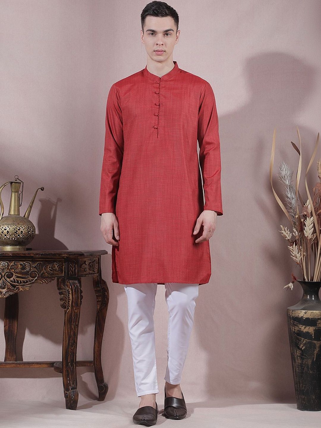 Men Regular Kurta with Churidar
