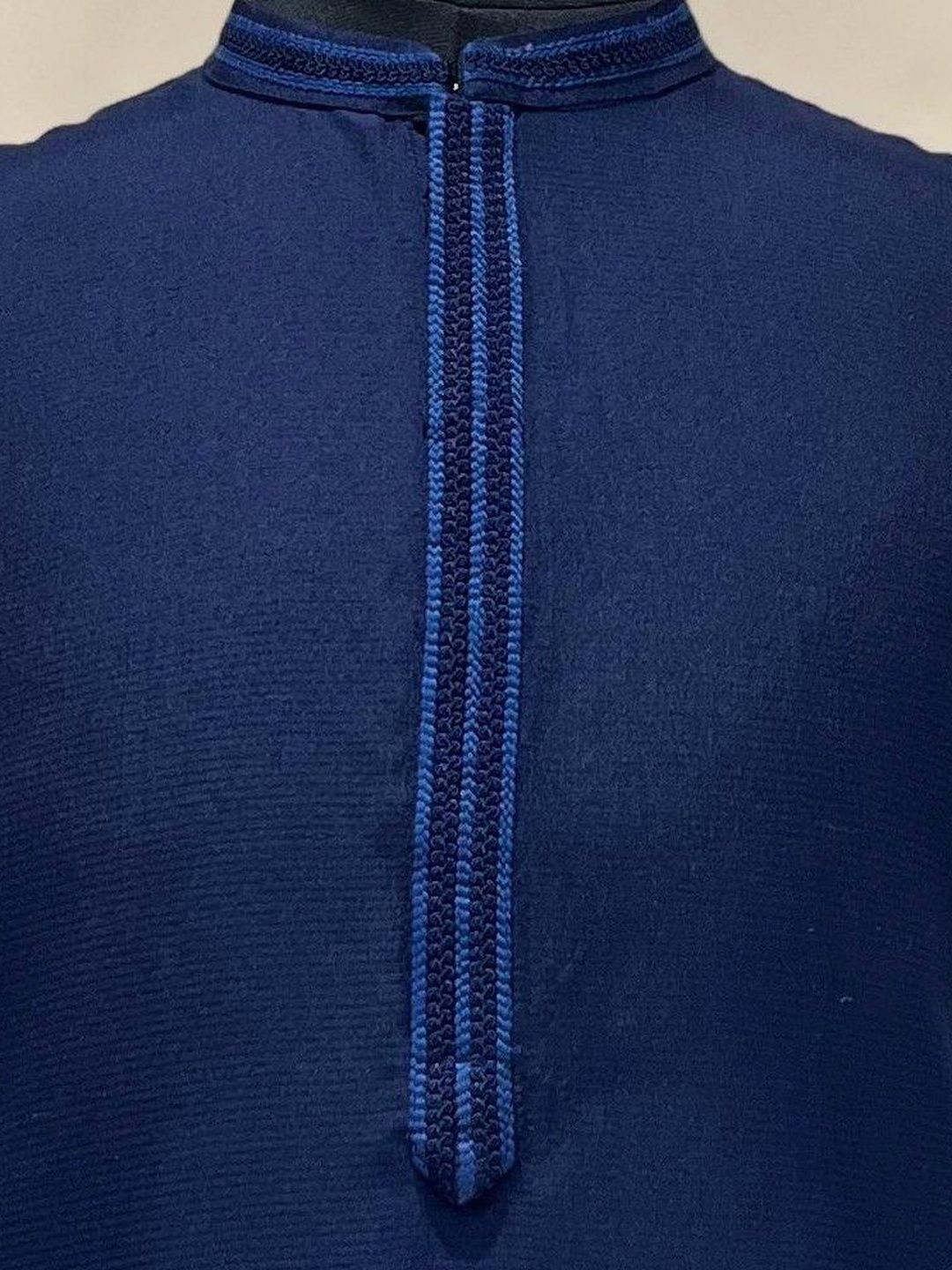 Men Blue Regular Fit Full Sleeve Kurta Set