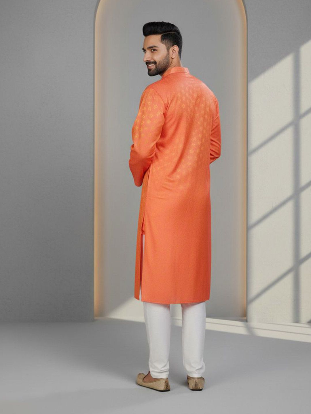 Men Jacquard Kurta