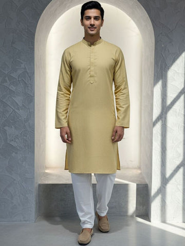 Men Self Design Regular Kurta with Pyjamas