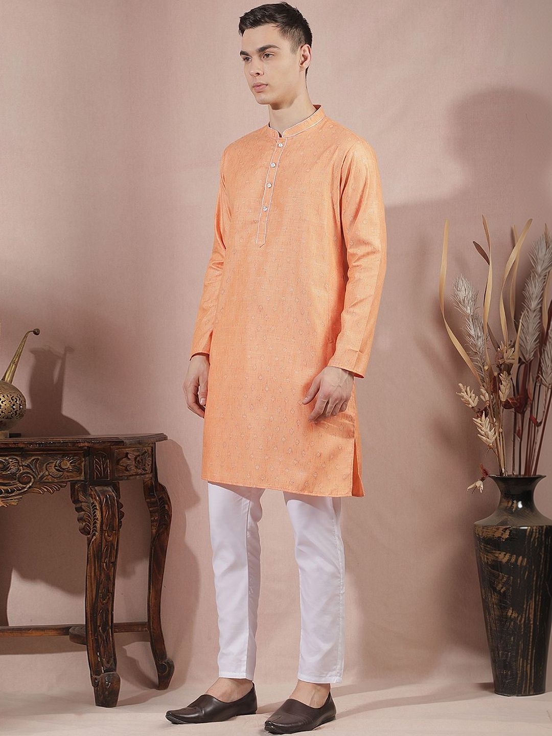 Men Ethnic Motifs Regular Kurta with Trousers