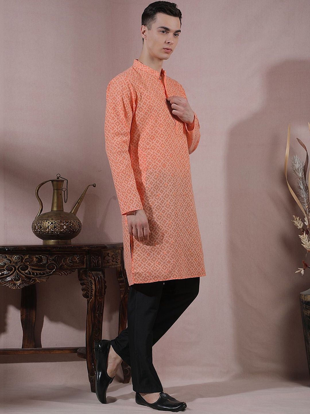 Men Regular Kurta with Pyjamas