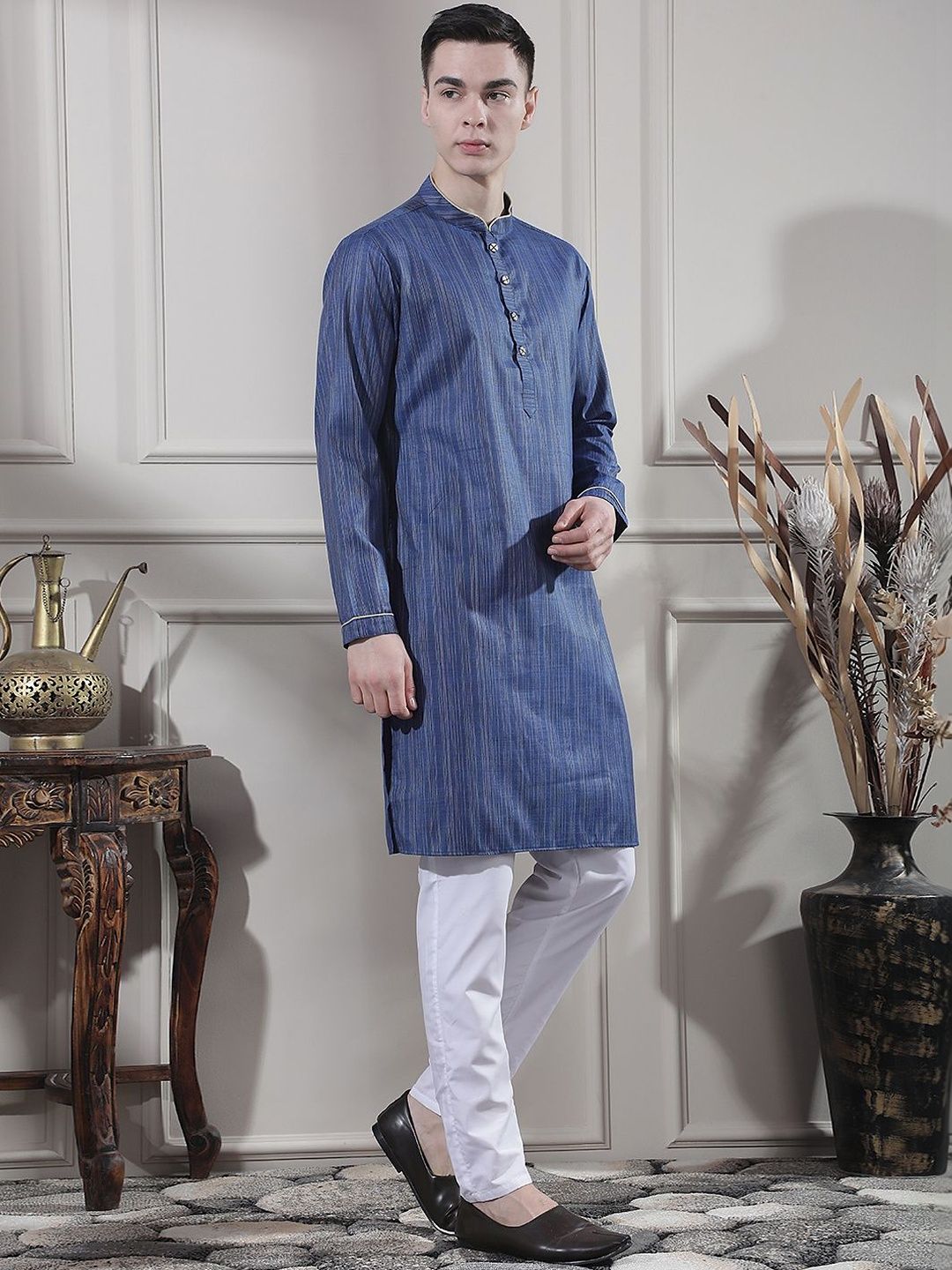 Men Regular Kurta with Trousers