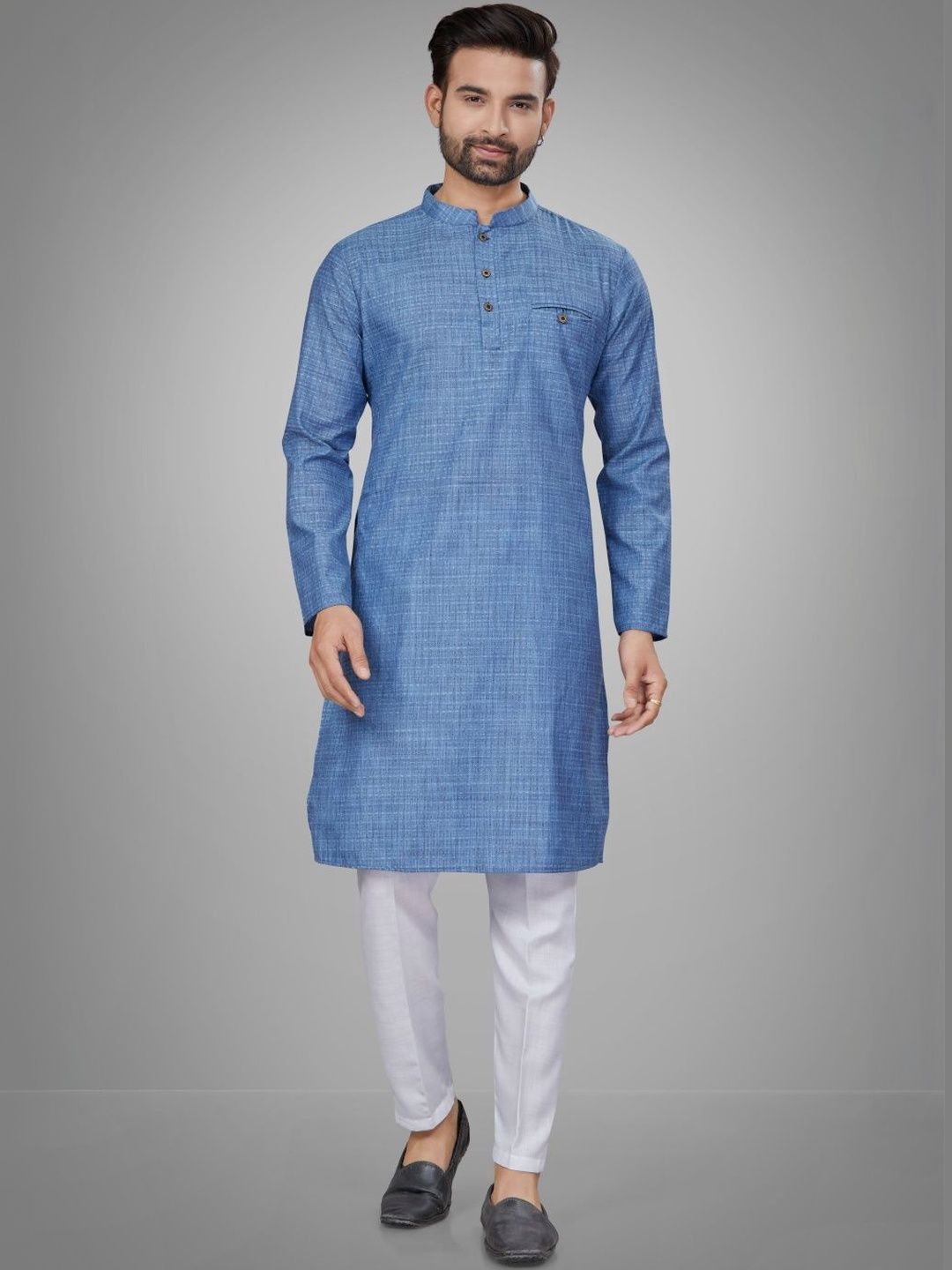 Men Regular Kurta with Trousers
