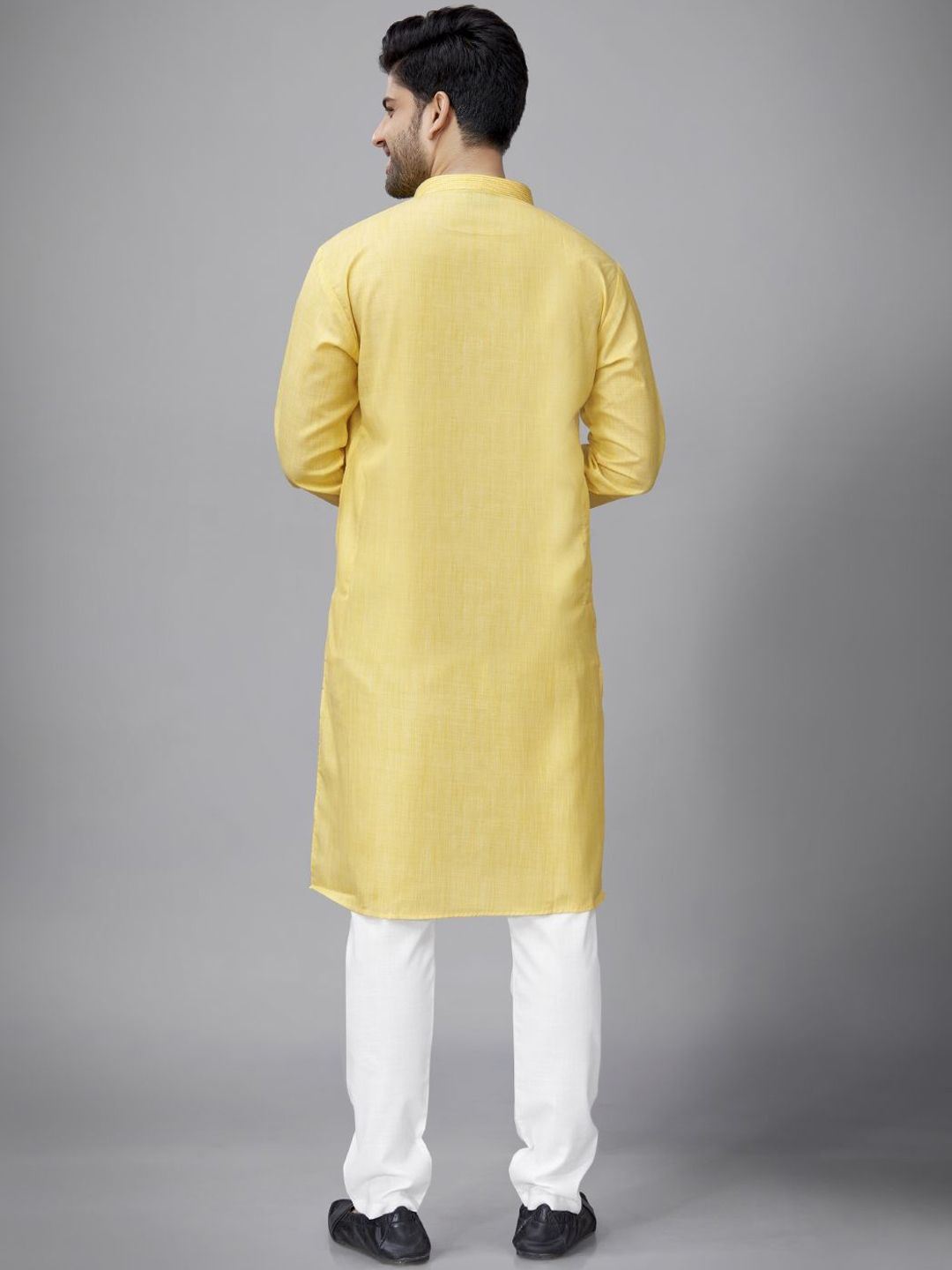 Men Solid Kurta with Pyjamas