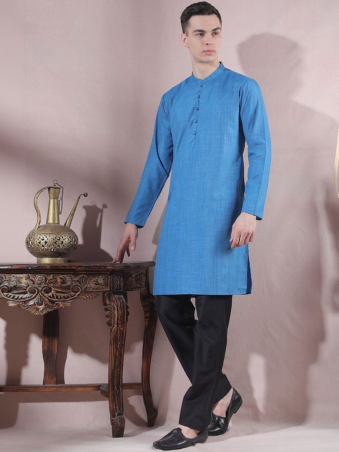 Men Regular Kurta with Trousers