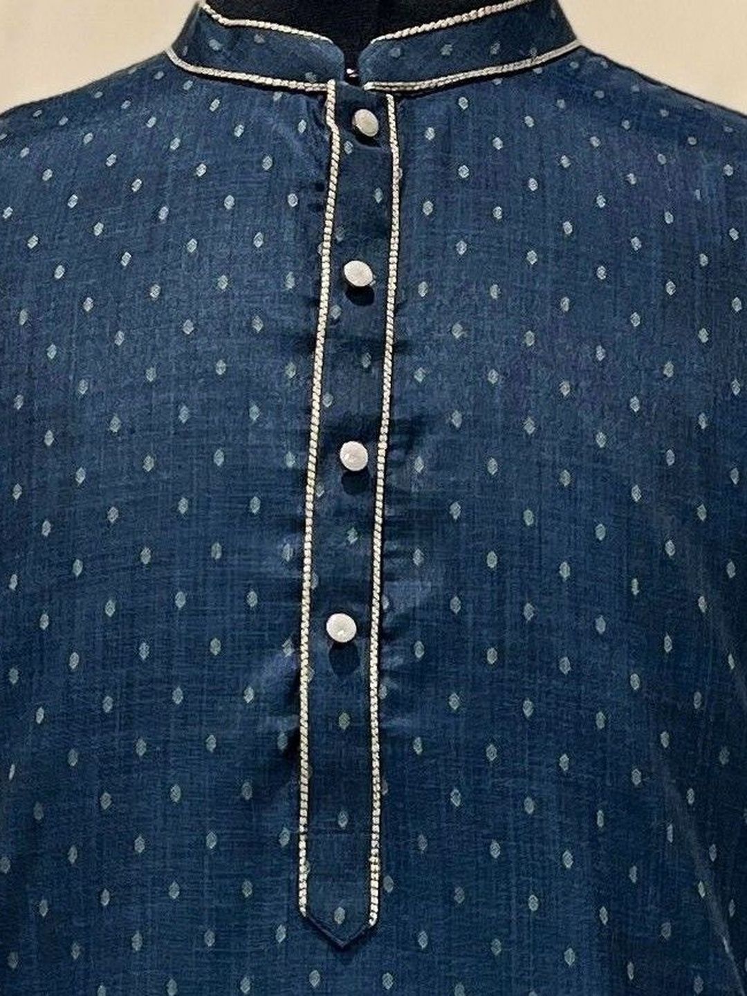 Men Ethnic Motifs Printed Mandarin Collar Regular Kurta with Pyjamas