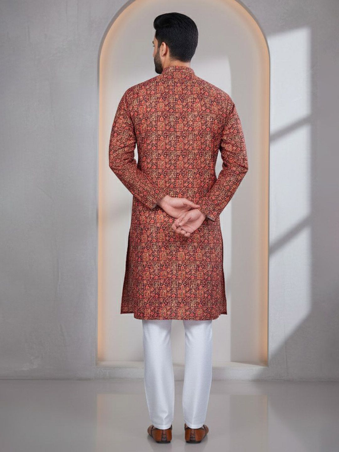 Men Thread Work Kurta