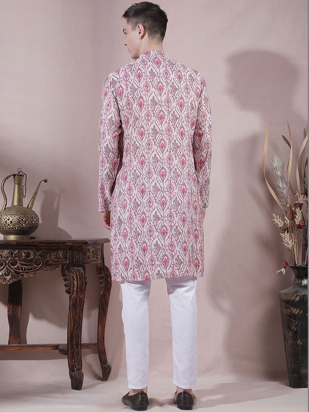 Men Ethnic Motifs Printed Regular Kurta with Trousers
