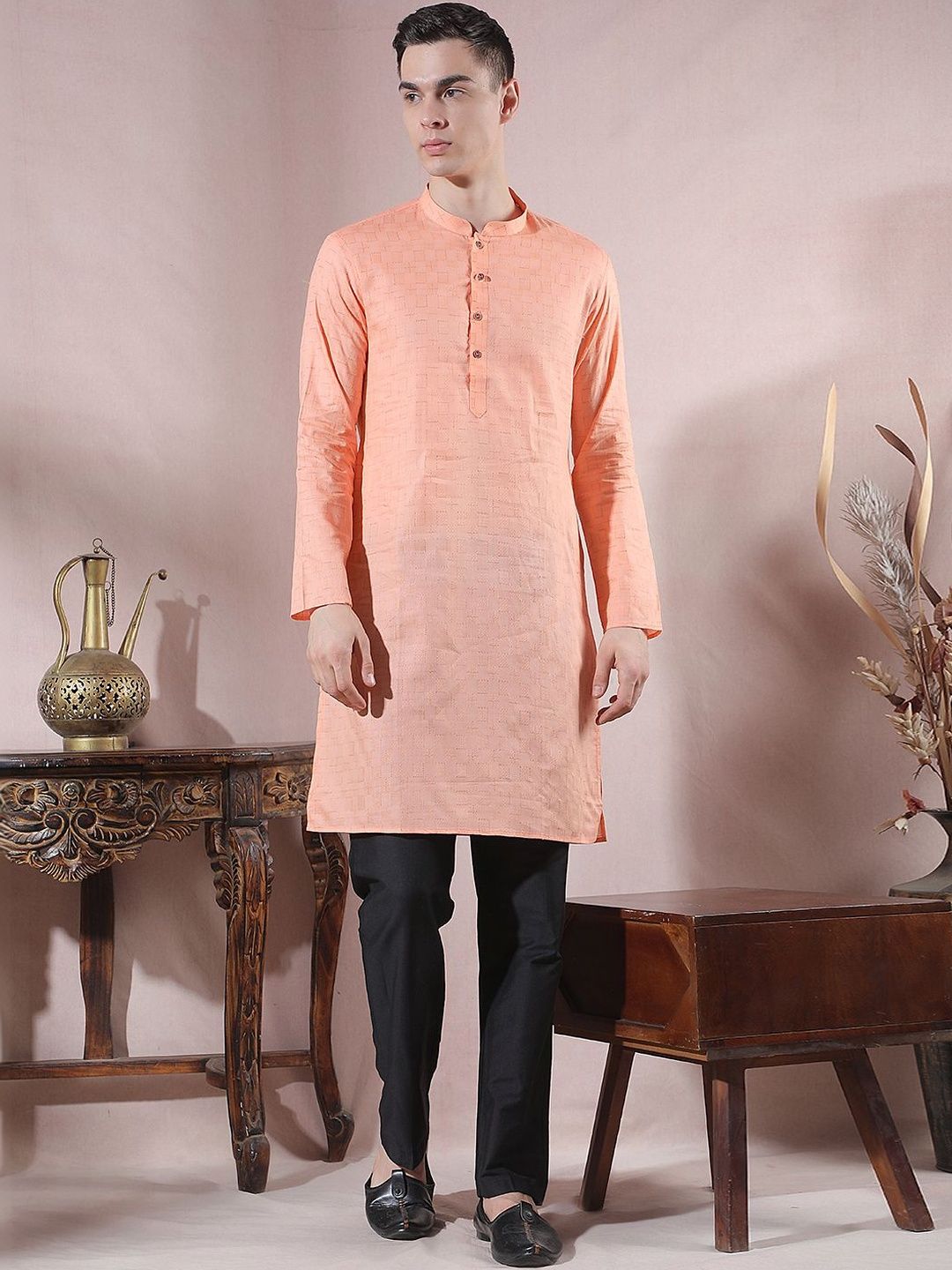 Men Regular Kurta with Trousers