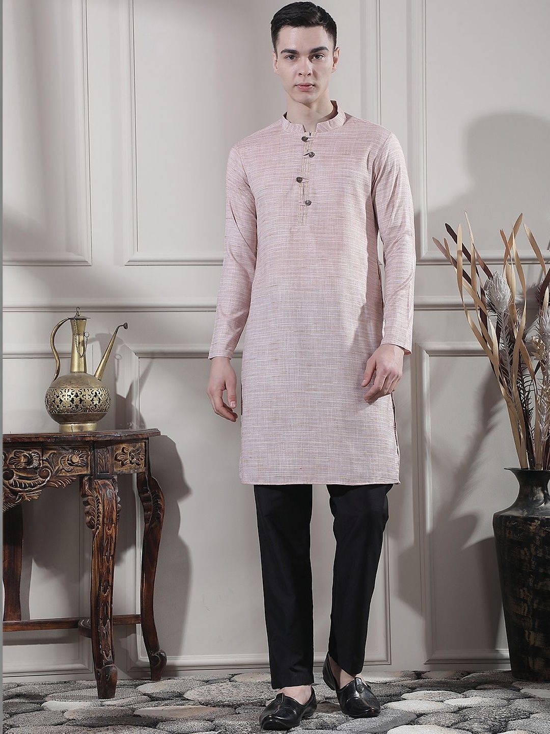 Men Regular Kurta with Trousers
