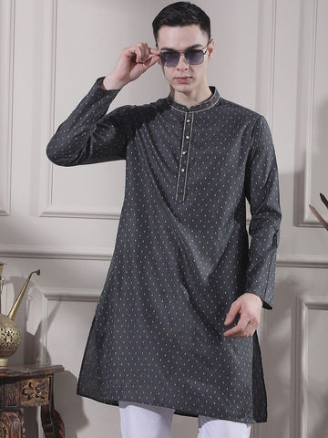 Men Geometric Kurta