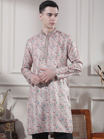 Men Floral Printed Kurta