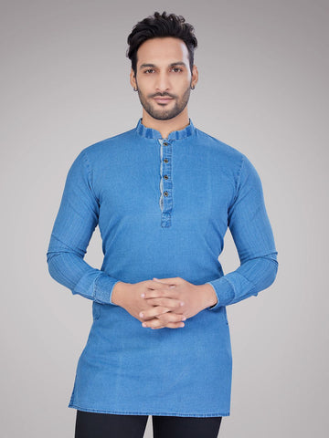 Men Mandarin Collar Kurta